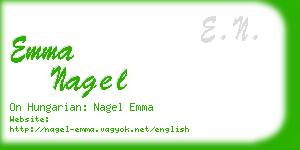 emma nagel business card